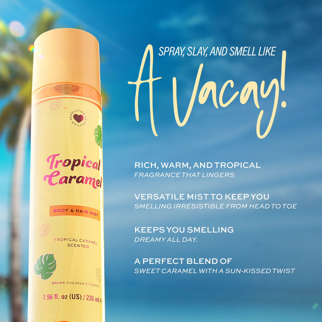 Tropical Caramel Hair And Body Mist