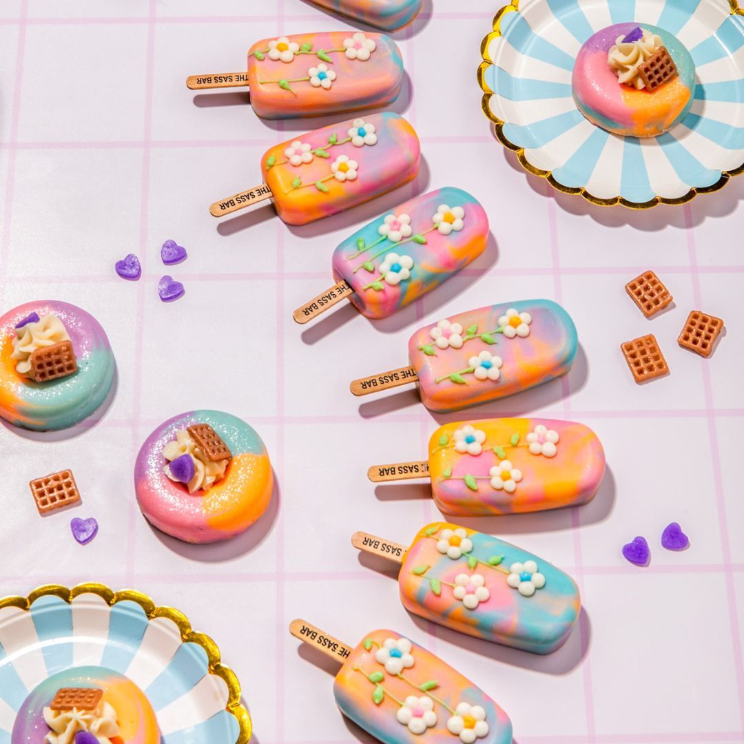 Whipped Cream Sunset Donut Soap