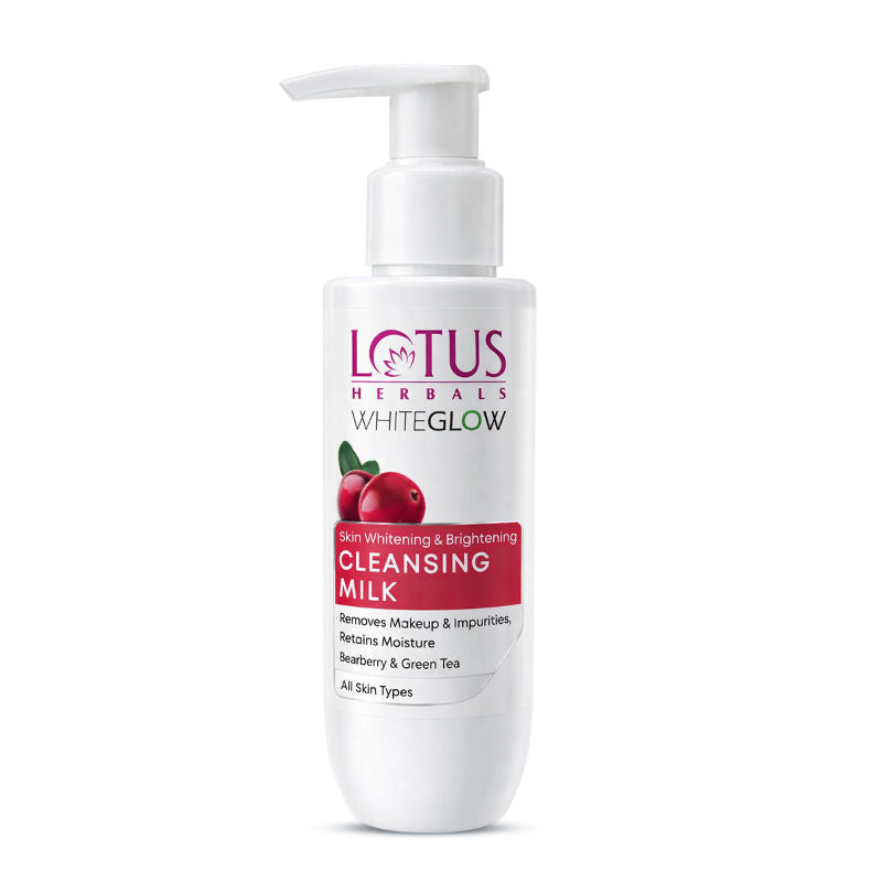 Whiteglow Skin Whitening & Brightening Cleansing Milk, Makeup Remover, All Skin Types
