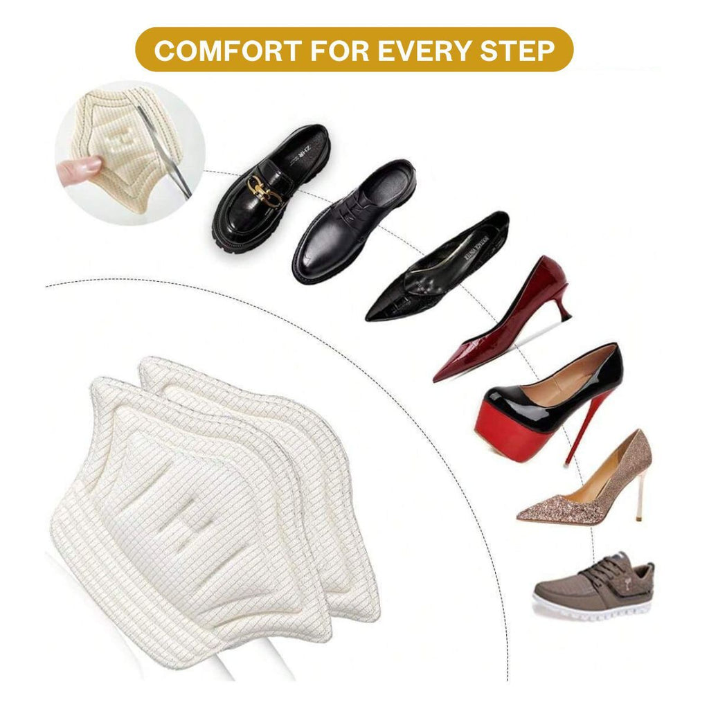 Heel Liners 1 Pair Self Adhesive Shoe Bite Protector Cushion Foam Pads Inserts - Pentagon