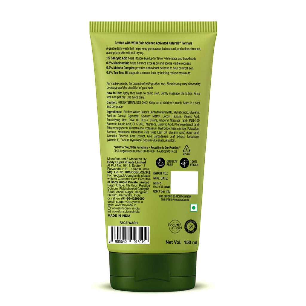 Japanese Matcha Mud Face Wash