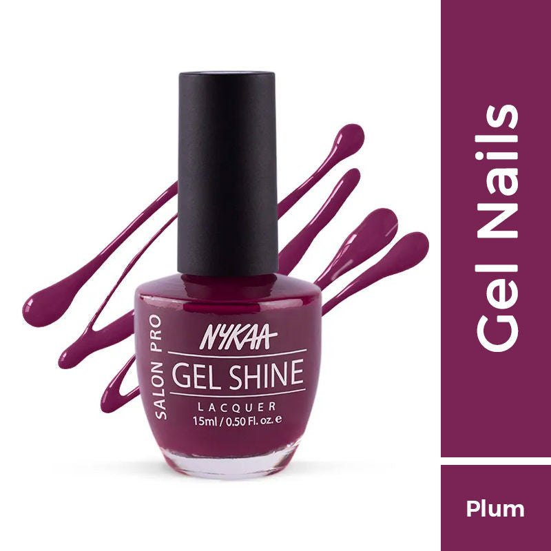 Nykaa Salon Pro Shine Gel Nail Polish - Florence Spritz 51 - Berlin Nightlife 212