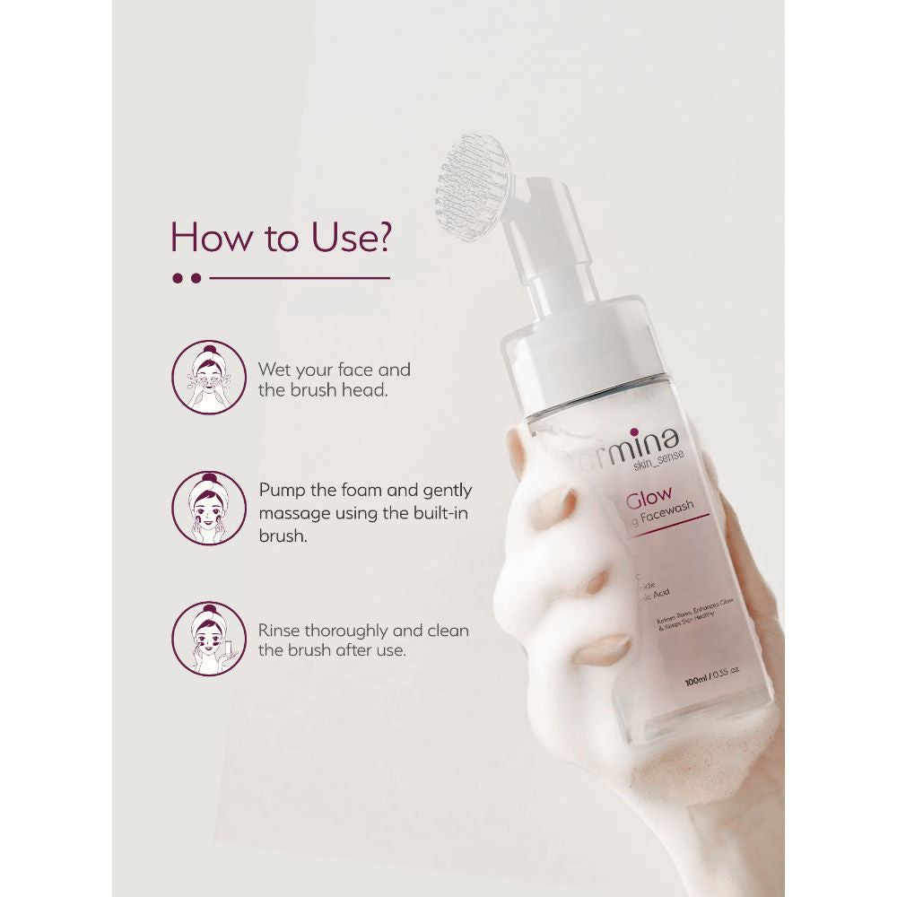 Tint Glow Foaming Facewash with Vitamin C, Niacinamide & HA for Radiant Skin