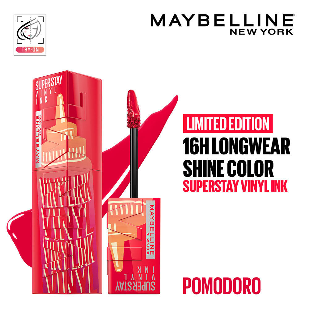 Super Stay Vinyl Ink Liquid Lipstick, Instant Shine Lasts Up To 16H - Pomodoro Sauce