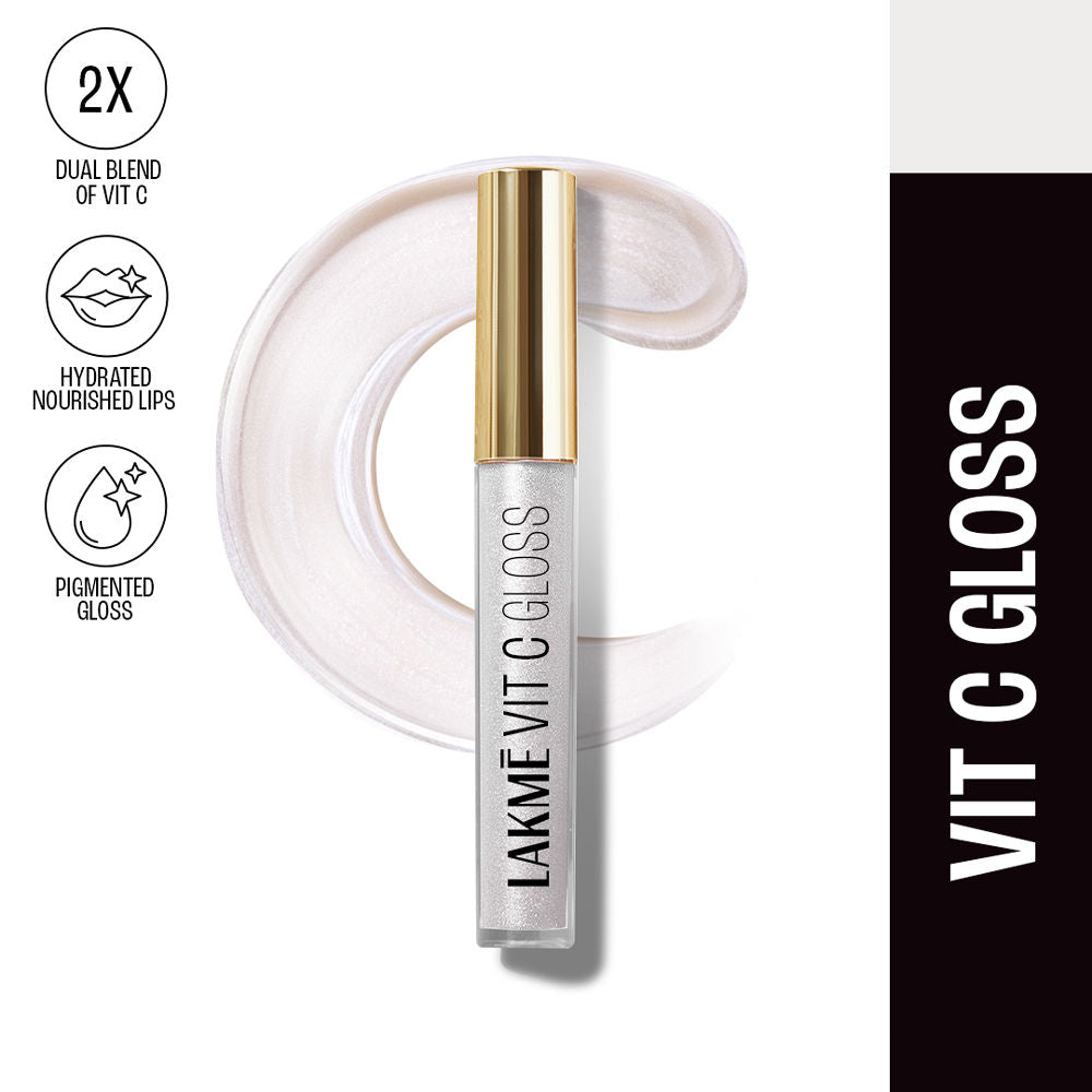 Superglow Glass Finish Lip Gloss oil with Vitamin C - Pearl