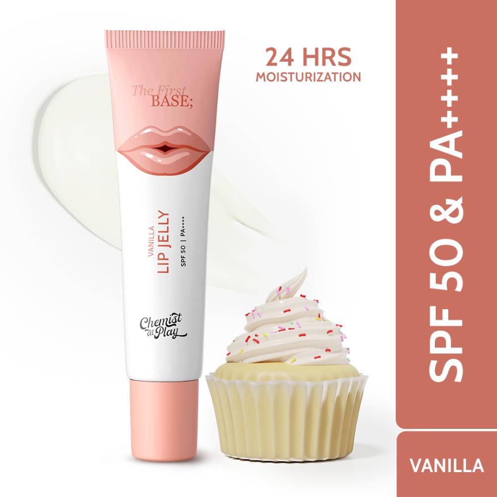 Chocolate Tinted Lip Balm with SPF 50 PA++++ for Dry, Chapped & Pigmented Lip - Vanilla