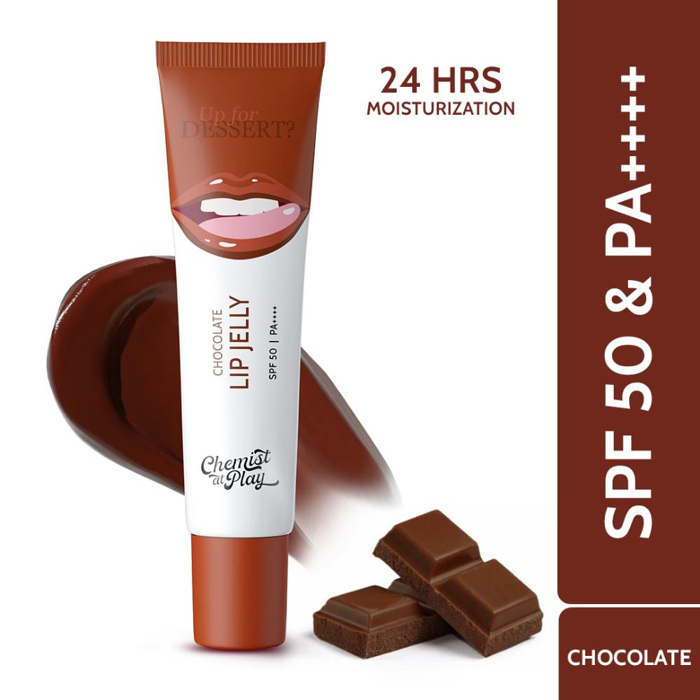 Chocolate Tinted Lip Balm with SPF 50 PA++++ for Dry, Chapped & Pigmented Lip - Chocolate