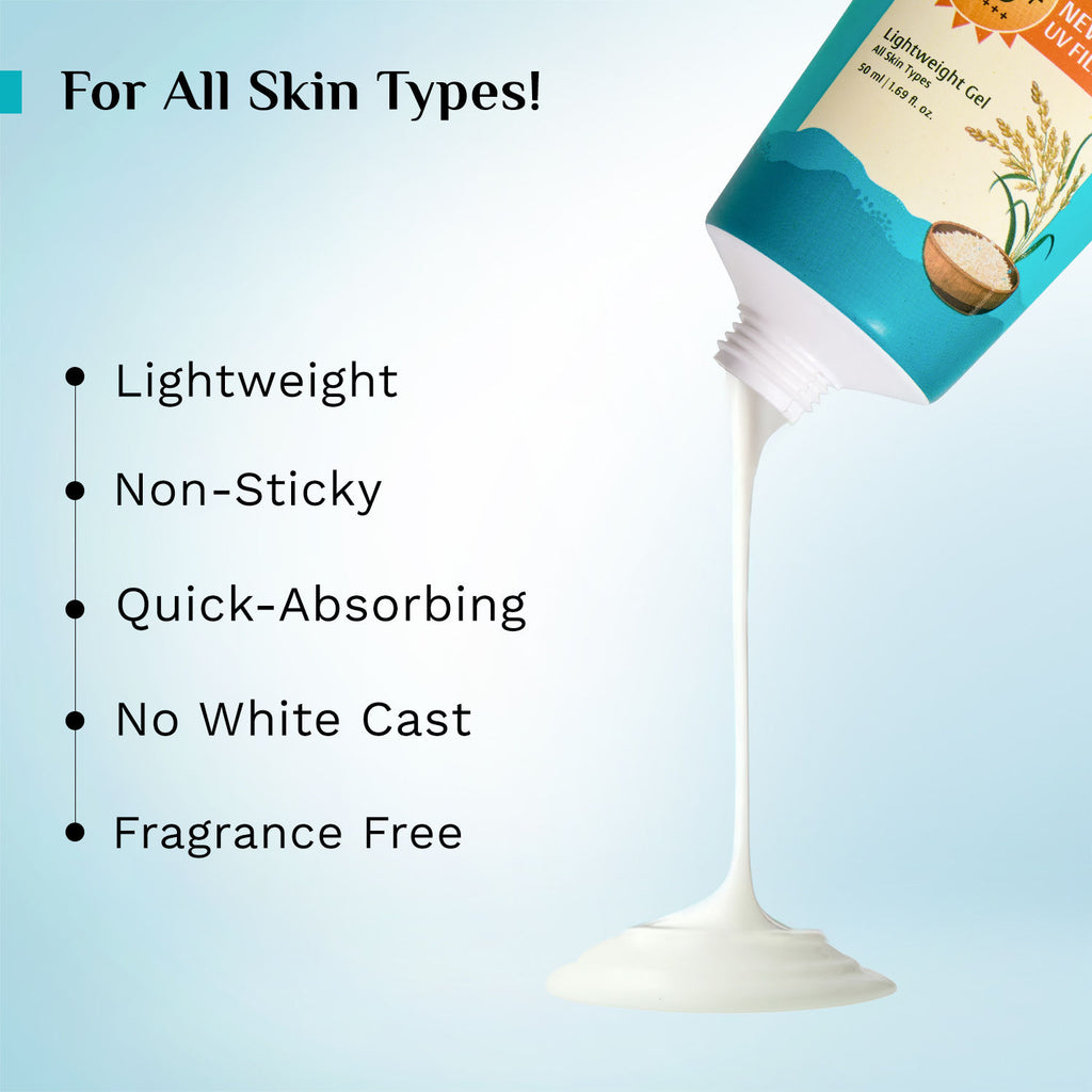 5% Niacinamide Hydra Glow Gel Sunscreen SPF 50+ PA++++ In-Vivo tested & New Gen UV filter