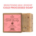 Cold Process Milk Rosehip Butter Bath Soap - Vit C For Skin Cleansing, Whitening &Handmade - 125 g