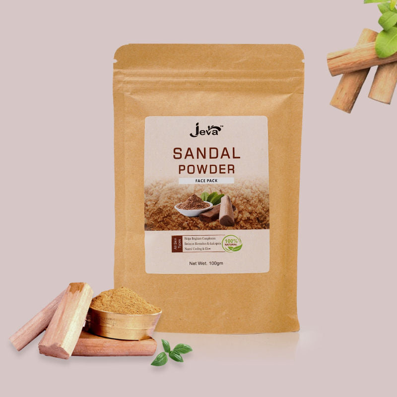 Sandalwood Powder Face Pack - Skin Brightening & Glow Enhancement