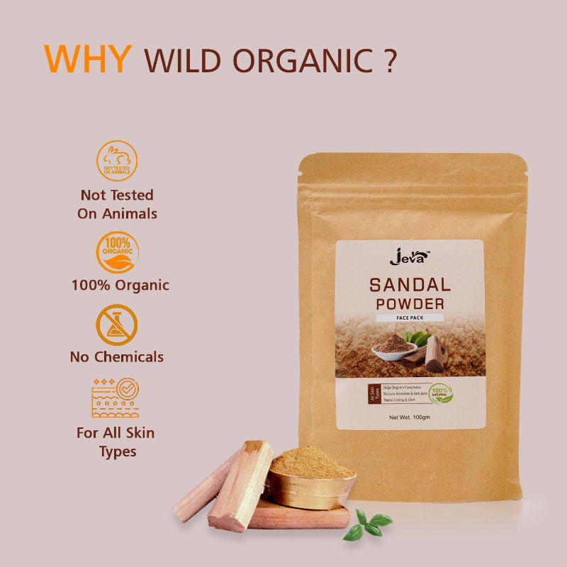 Sandalwood Powder Face Pack - Skin Brightening & Glow Enhancement