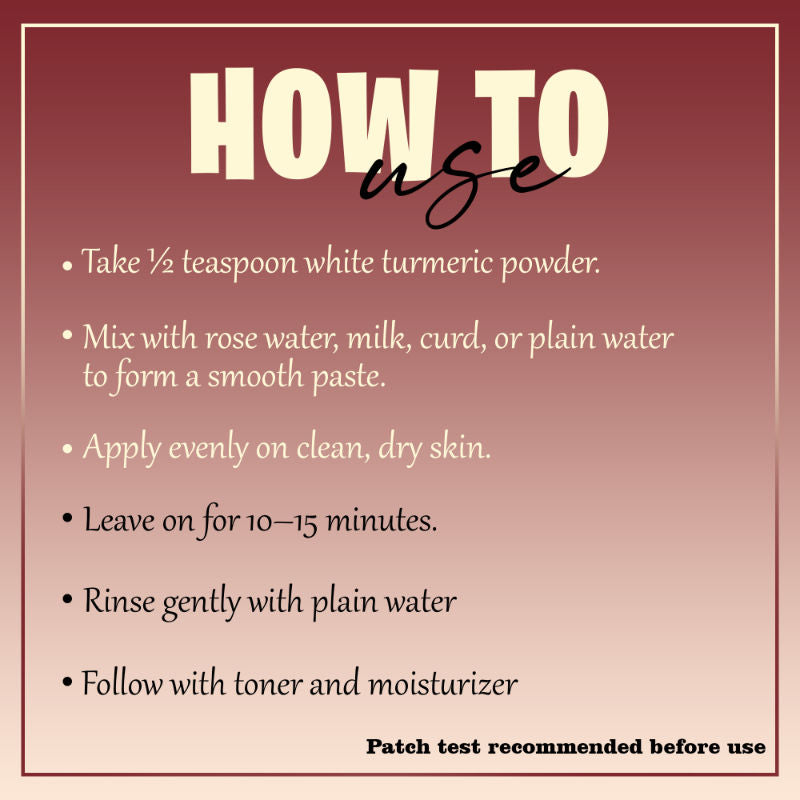 White Turmeric Powder
