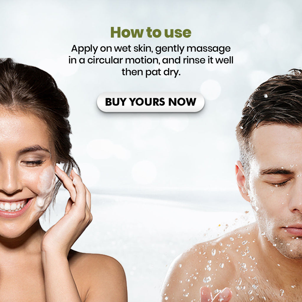 Green Tea Face Wash with Almond Oil for Soft Skin & Open Pores - For Dry Skin