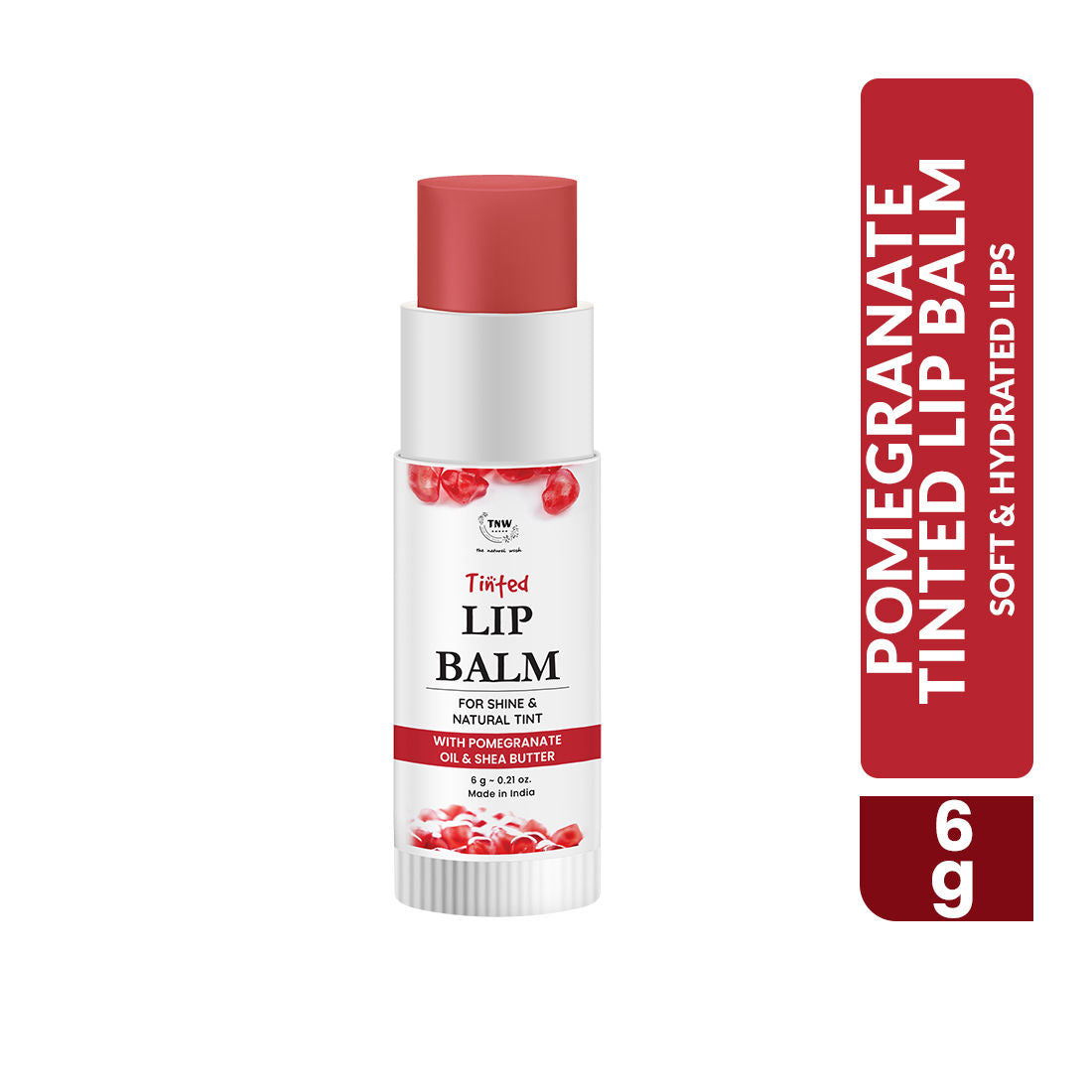 Moisturizing Pomegranate Tinted Lip Balm - Pomegranate