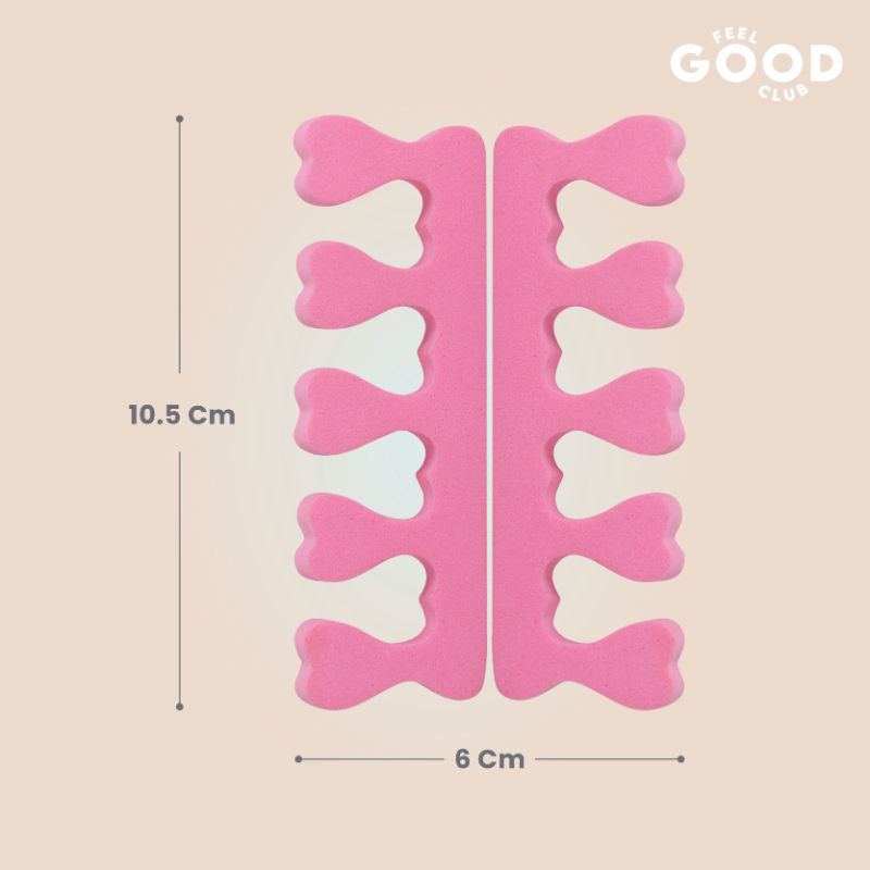 Finger & Toe Nail Separators - 2 Pcs For Manicure Pedicure Nail Polish And Nail Art