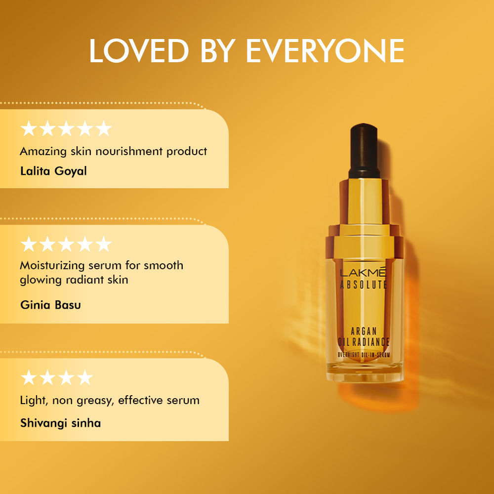 Absolute Argan Oil Radiance Overnight Oil In Serum with Moroccan Argan Oil