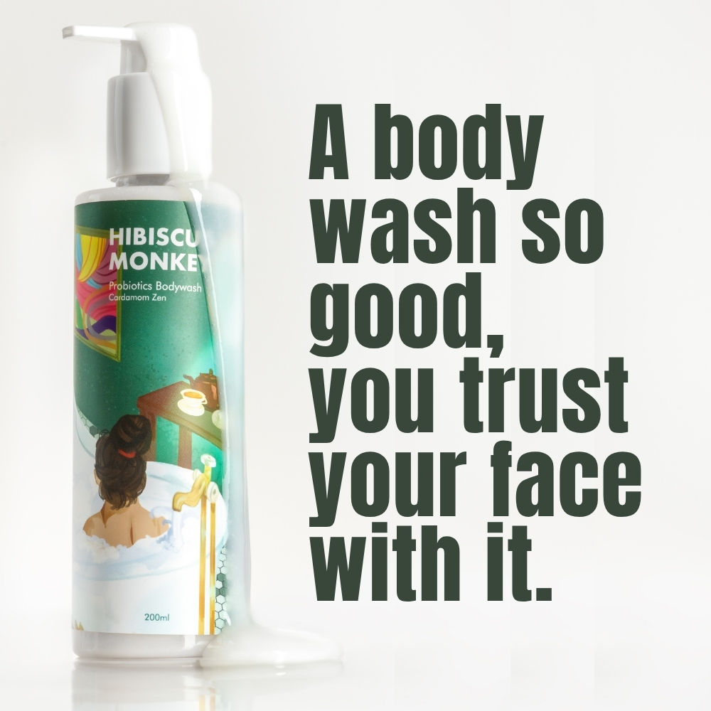 Probiotics Body Wash, 100% Plant Derived, Sensitive Skin Friendly, pH Balanced