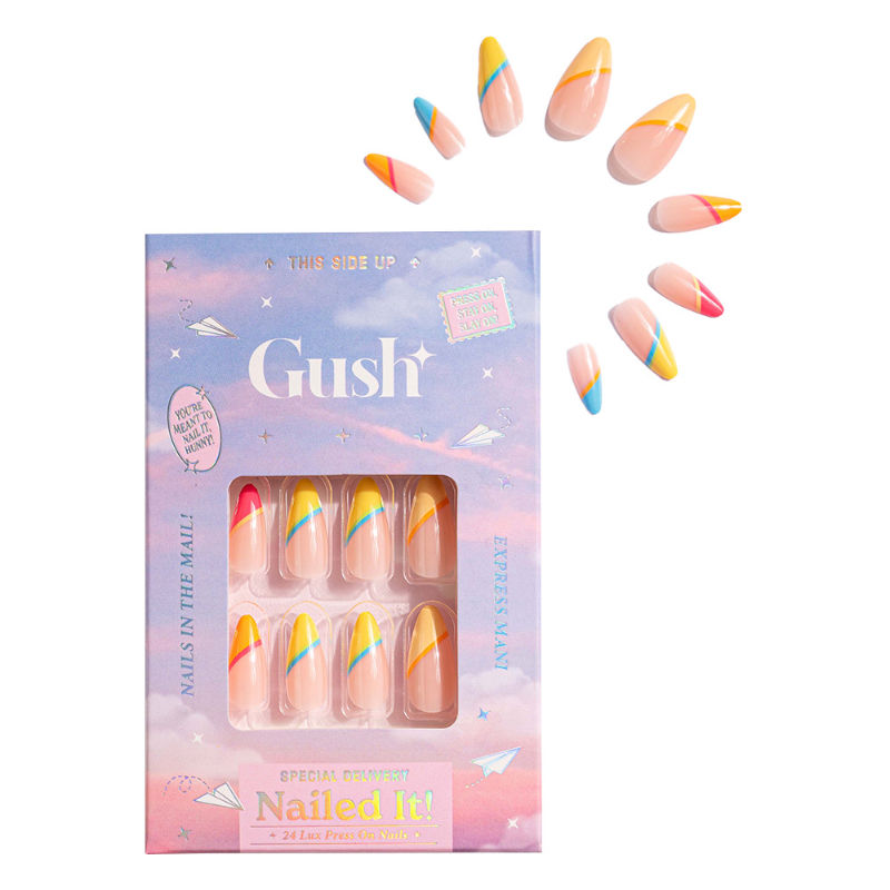 Nailed It Reusable 24 Luxury Press On Nails (Almond Shape) - Candy Land