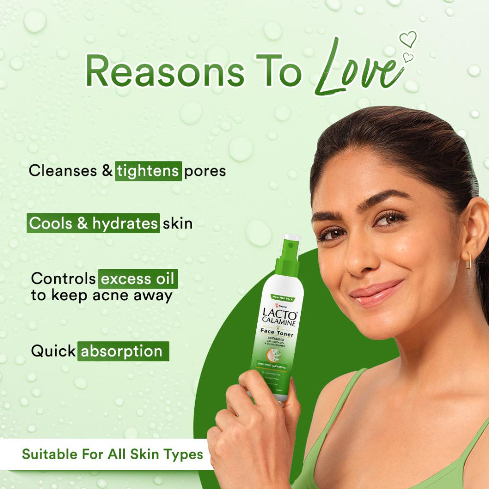 Cucumber Face Toner with Green Tea, 2% Niacinamide for Cool & Hydrated Skin