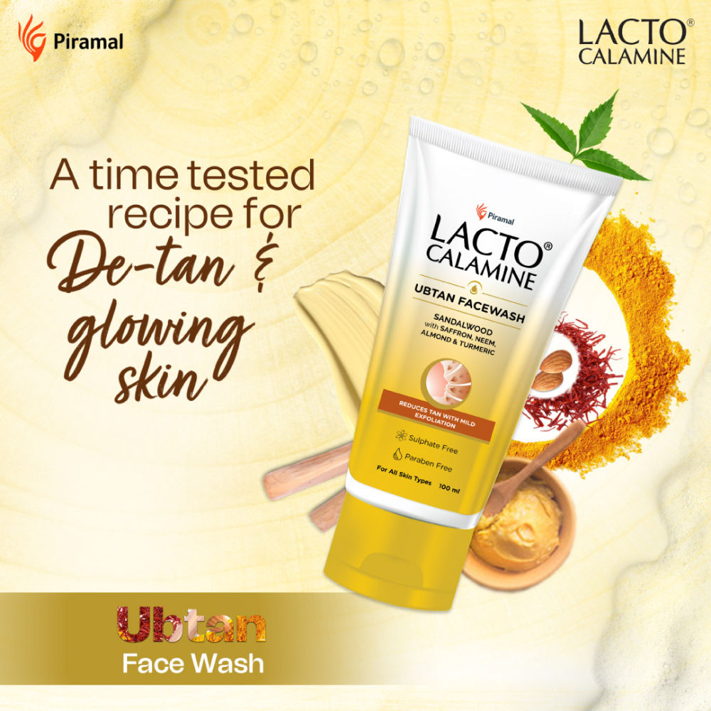 Ubtan Face Wash For Detan & Glowing Skin With Sandalwood, Saffron & Turmeric