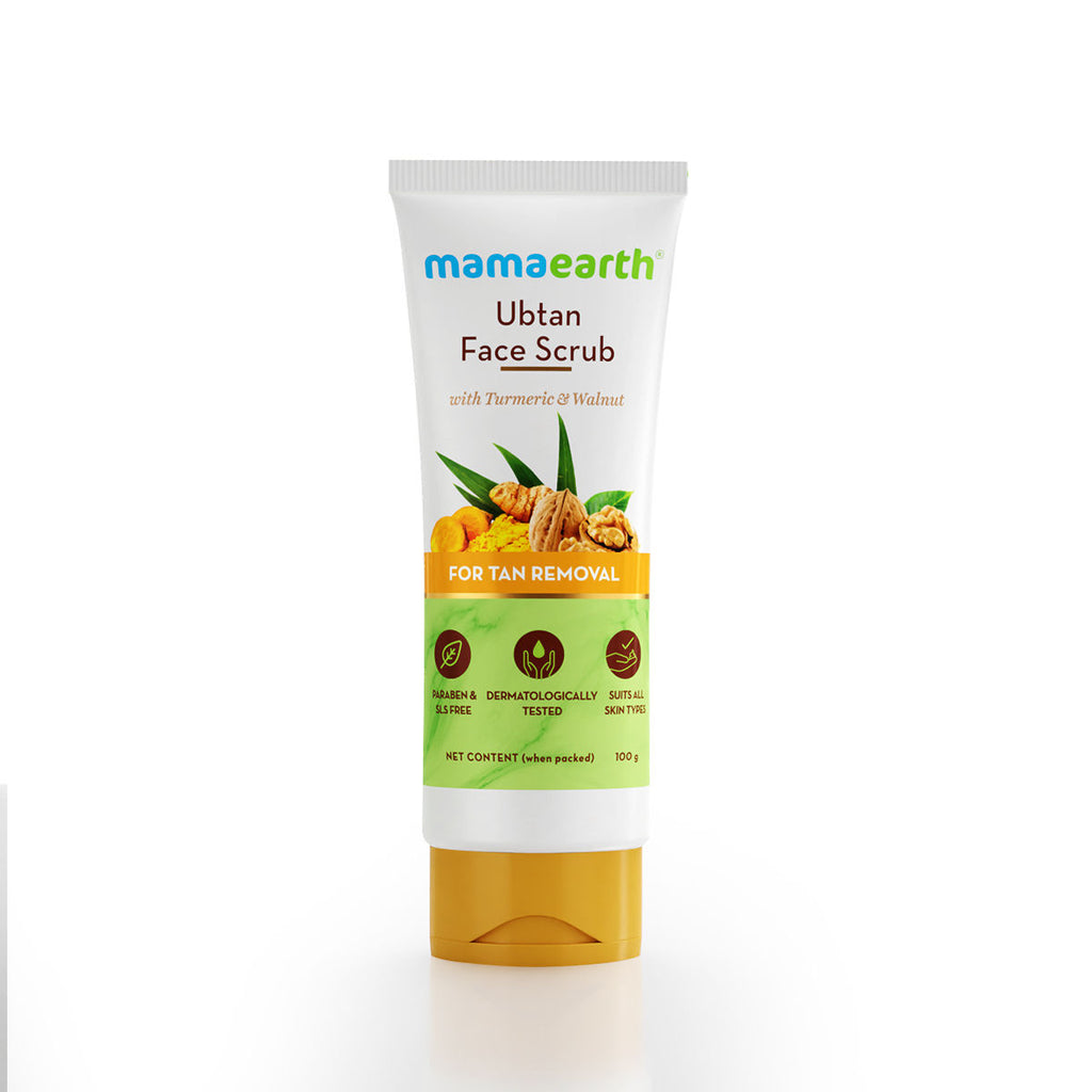 Ubtan Scrub For Face With Turmeric & Walnut For Tan Removal