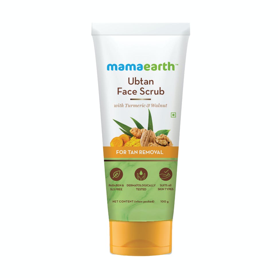 Ubtan Scrub For Face With Turmeric & Walnut For Tan Removal