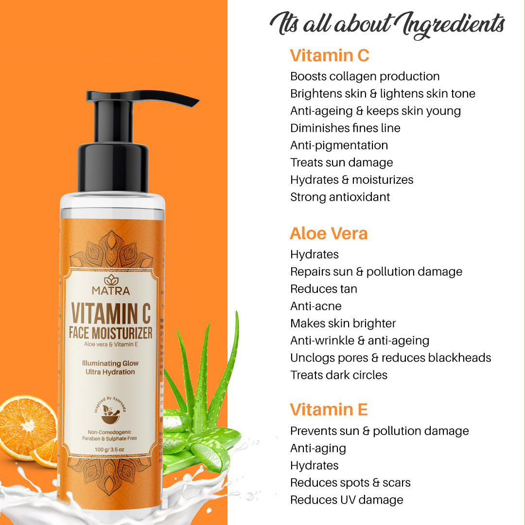 Vitamin C Moisturizer with Aloe Vera & Vitamin E