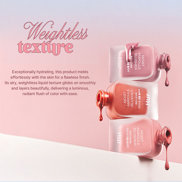 Moist Ampoule Blusher Hydrating Liquid Blush with Lightweight Finish