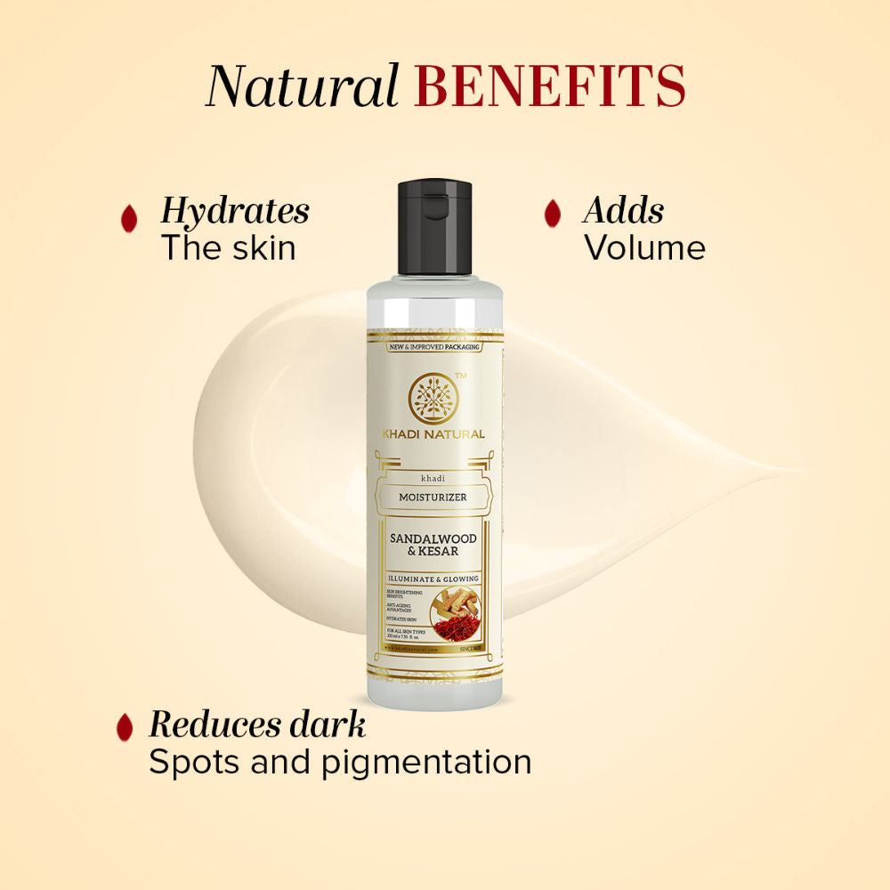 Sandalwood Kesar Moisturiser for Soft Glowing and Hydrated Skin