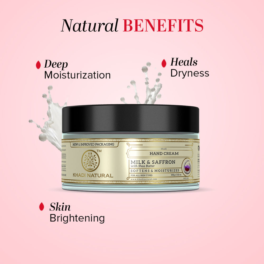 Milk & Saffron Hand Cream for Dryness, Pigmentation and Rough Texture