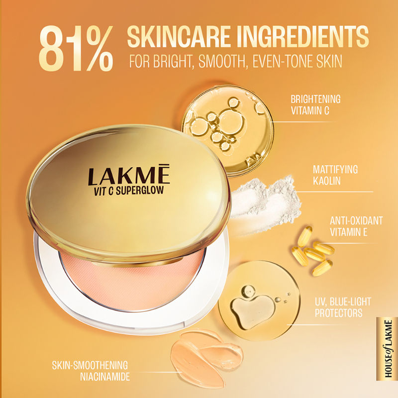 Vitamin C Superglow Skin Perfecting Compact with 1 % Vit C