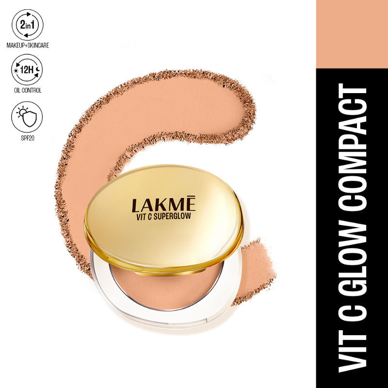 Vitamin C Superglow Skin Perfecting Compact with 1 % Vit C - Cinnamon
