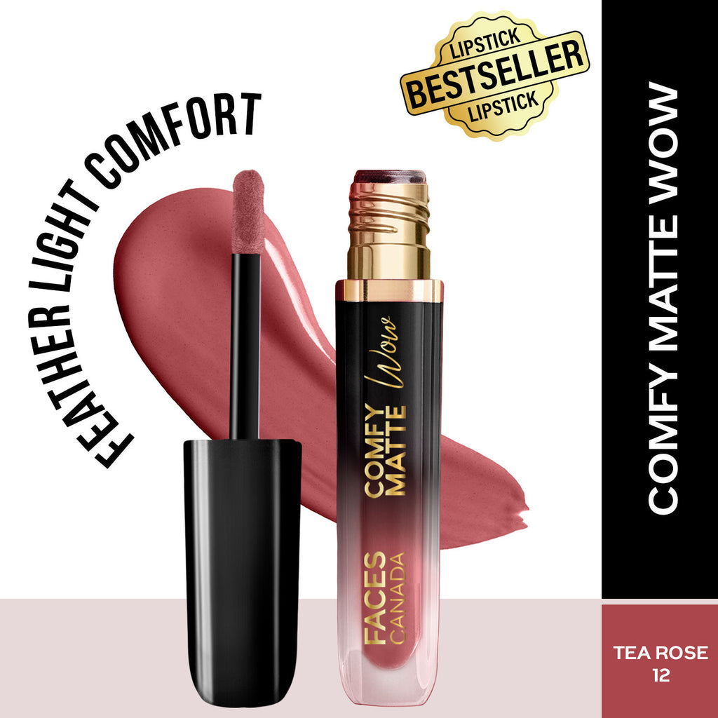 Comfy Matte Wow Liquid Lipstick - Tea Rose 12