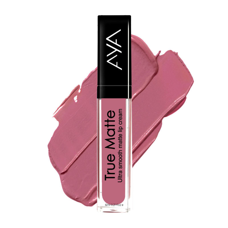 True Matte Liquid Lipstick, Ultra Smooth Matte Lip Cream, 01 Pink