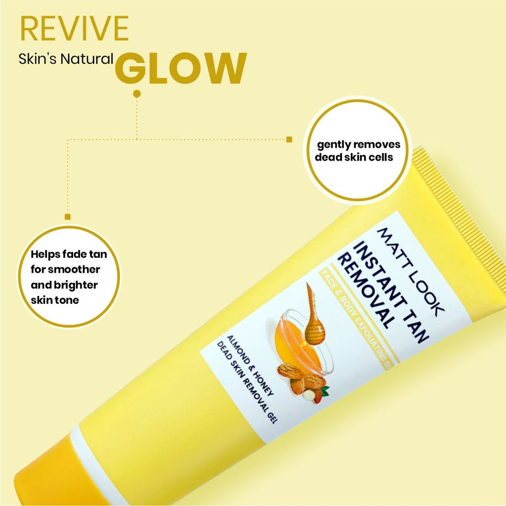 Instant Tan Removal With Almond & Honey Dead Skin Removal Gel