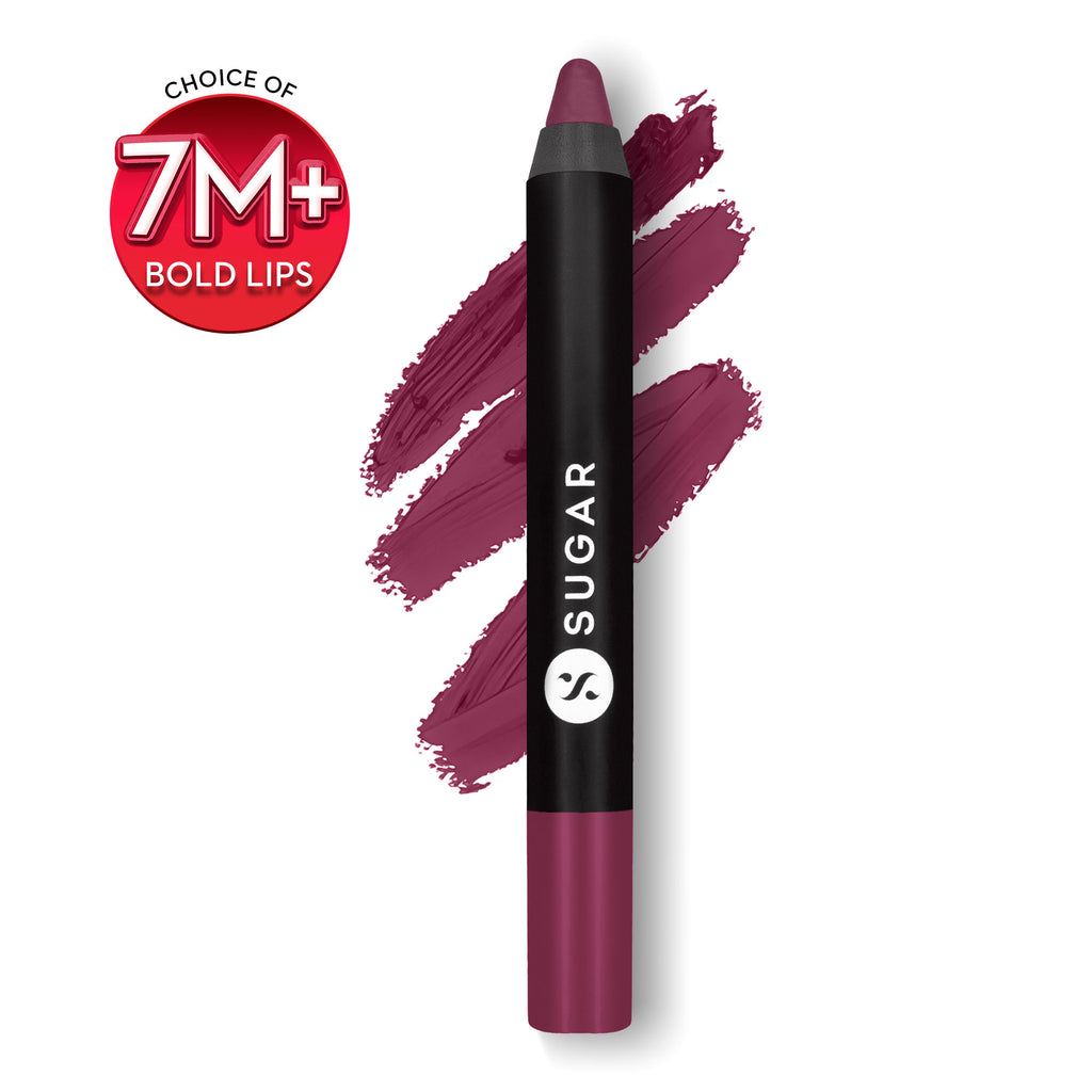 Matte As Hell Crayon Lipstick With Free Sharpener - 32 Miss Rosa (Dusky Rose)