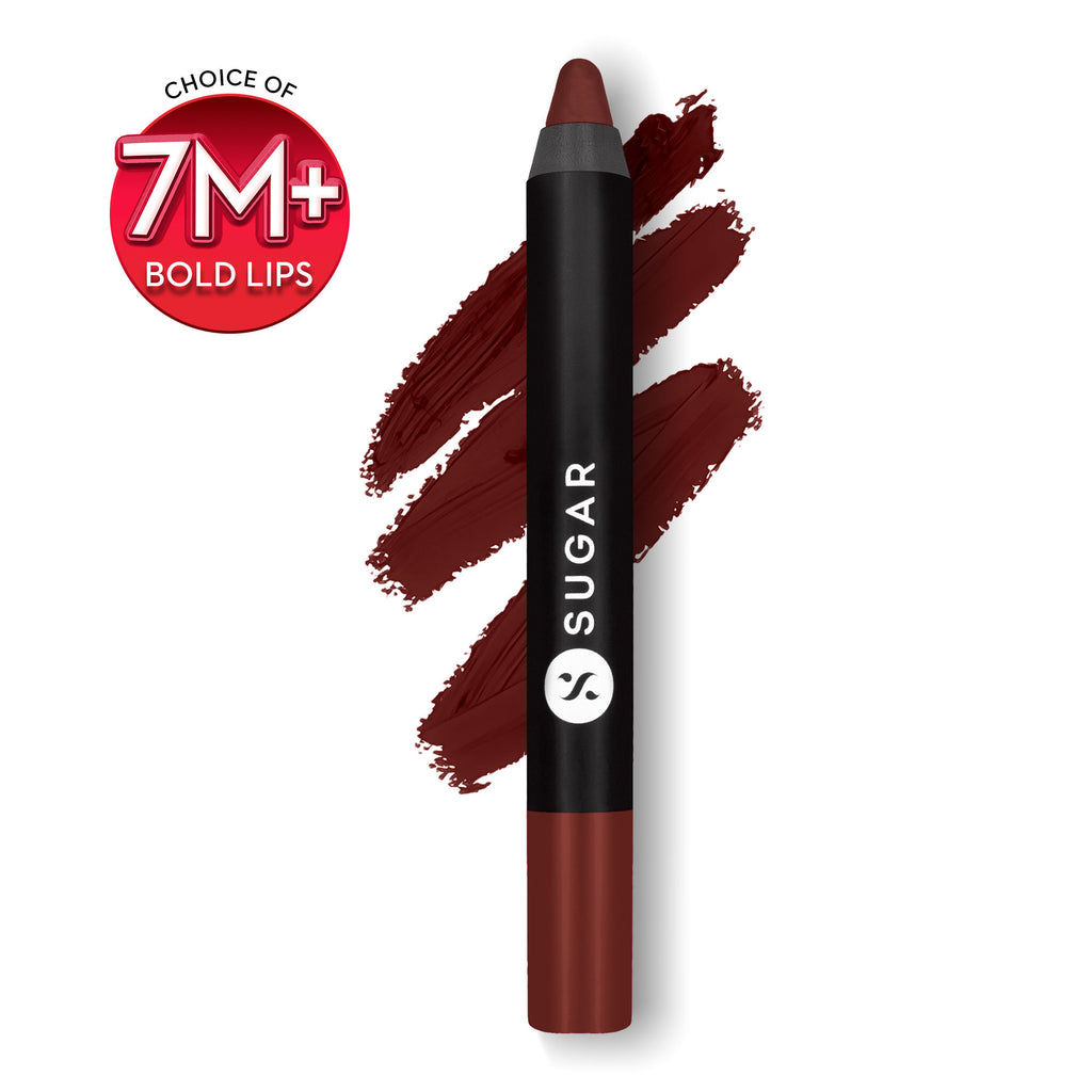 Matte As Hell Crayon Lipstick With Free Sharpener - 13 Murphy Brown (Chocolate Burgundy)