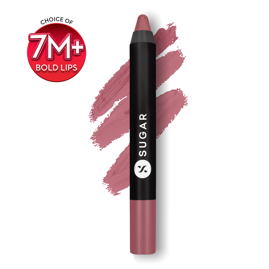 Matte As Hell Crayon Lipstick With Free Sharpener - 18 Rosalind Nude Rose