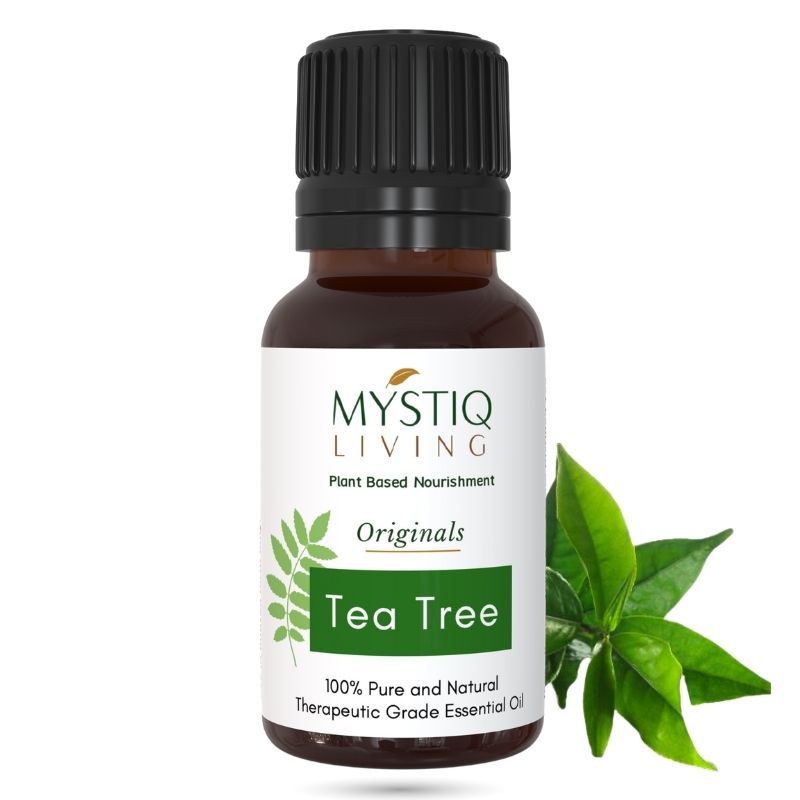 Tea Tree Essential Oil Pure Organic, For Acne, Face, Skin, Hair, Pimples & Dandruff