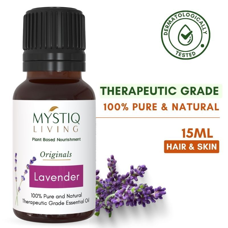 Lavender Essential Oil For Skin, Hair Growth, Face & Better Sleep, 100% Pure Organic
