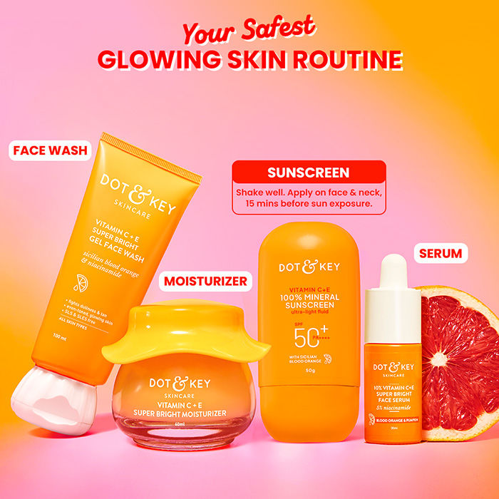 Vitamin C + E 100% Mineral Sunscreen In-Vivo Tested SPF 50+ PA++++, No White Cast