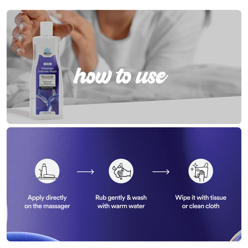 Massager Wash Anti-Bacterial Wash Alcohol-Free & Body Safe