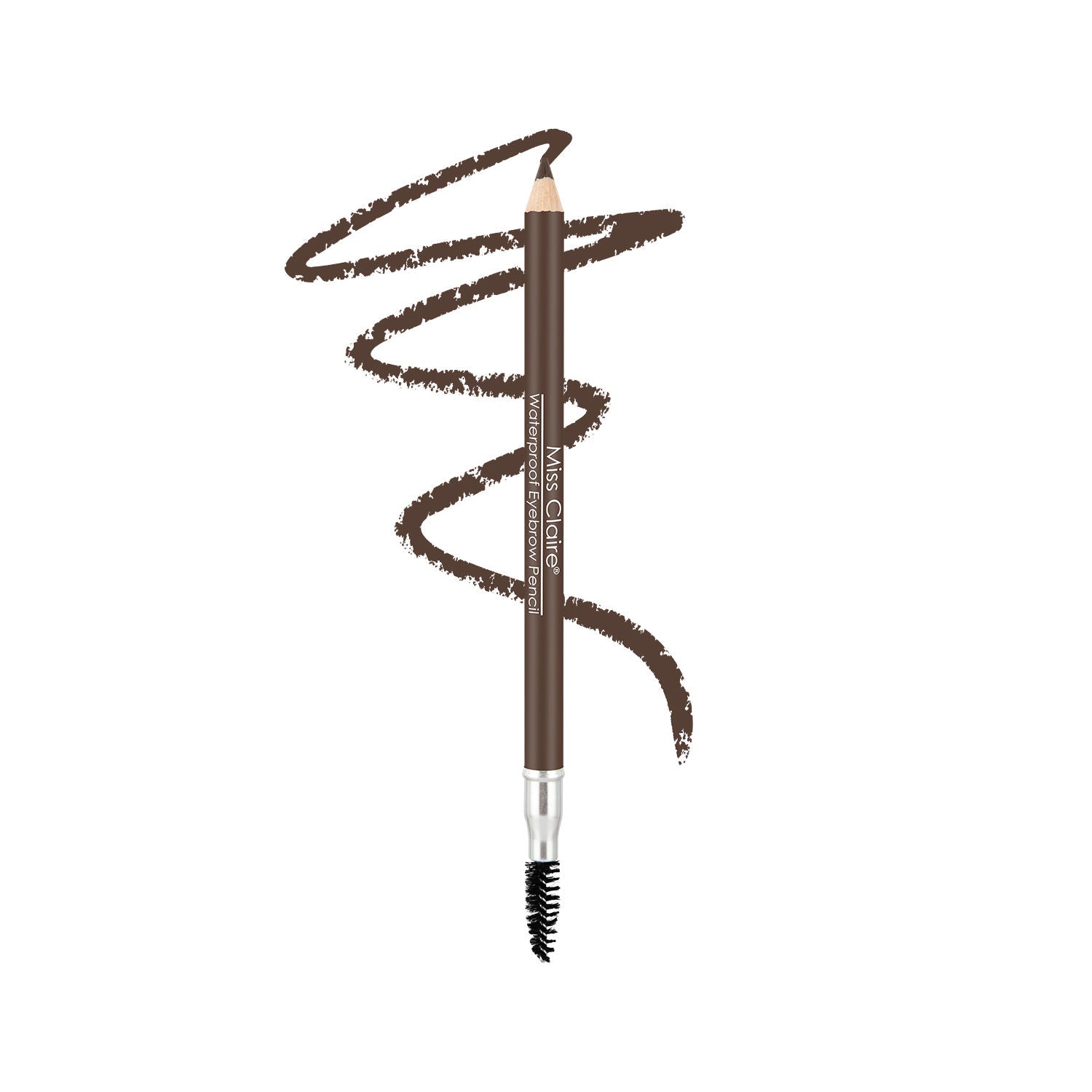 Waterproof Eyebrow Pencil With Mascara Brush - 03 Medium Brown