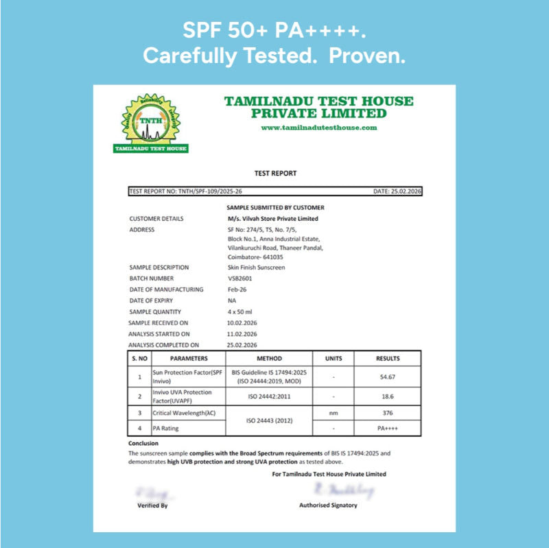 Skin Finish Sunscreen - SPF 50 PA++++