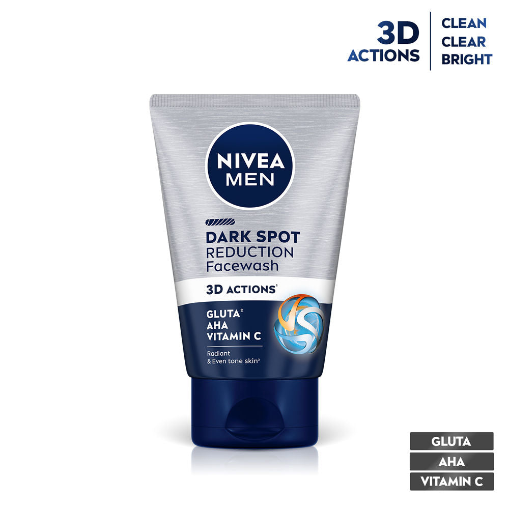 Men Face Wash, Dark Spot Reduction, for Clean & Clear Skin with 10x Vitamin C Effect