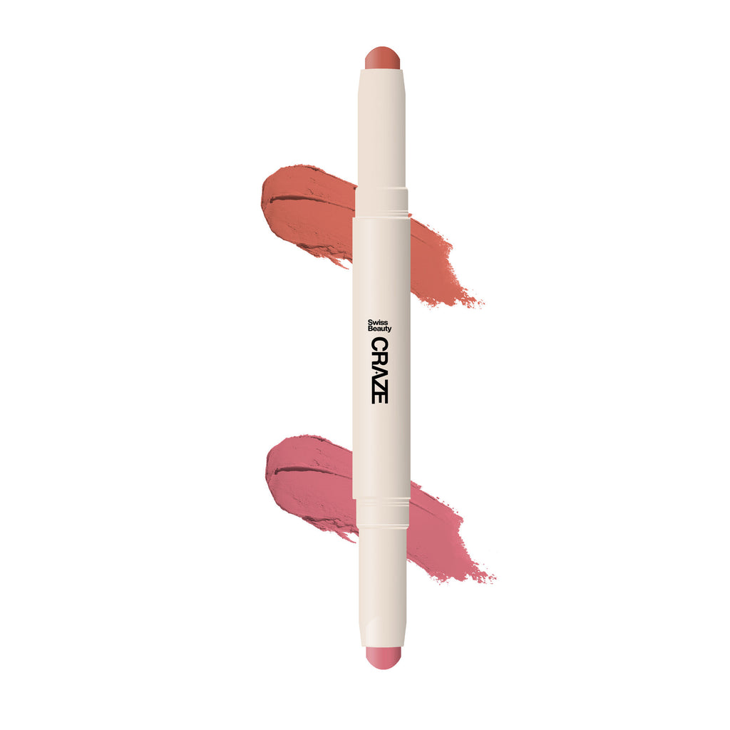 CRAZE Duo 2 In 1 Satin Matte Finish Lipstick Non-Transfer Lip Colour