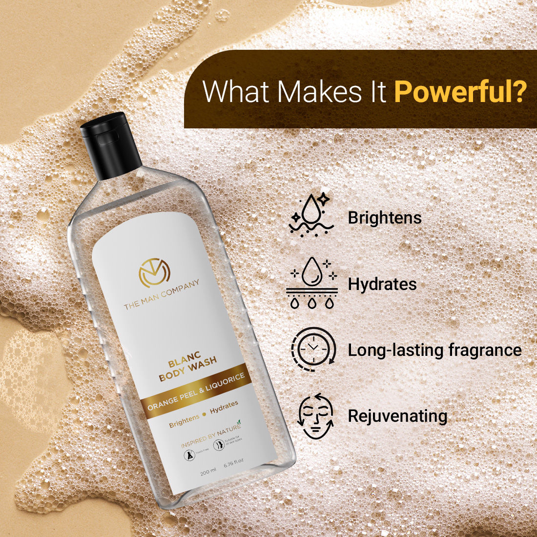 Blanc Body Wash for Skin Brightening & Hydration