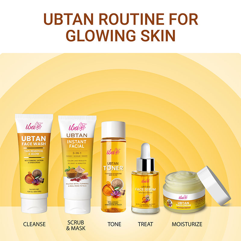 Ubtan Face Serum With Turmeric, Saffron & Rosewater For Skin Brightening