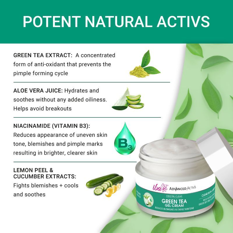 Advanced Activs Crystal Clear Green Tea Gel Cream