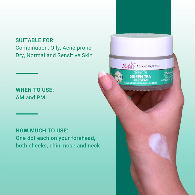 Advanced Activs Crystal Clear Green Tea Gel Cream